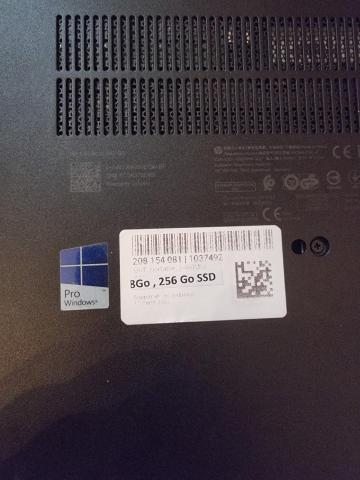 Hp Elitebook 840 G3 Core i5-6300U@2.40GHz-8Go RAM- 256Go SSD windows 10home - 3/4