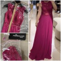 Robe de soirée rose Promulias Paris